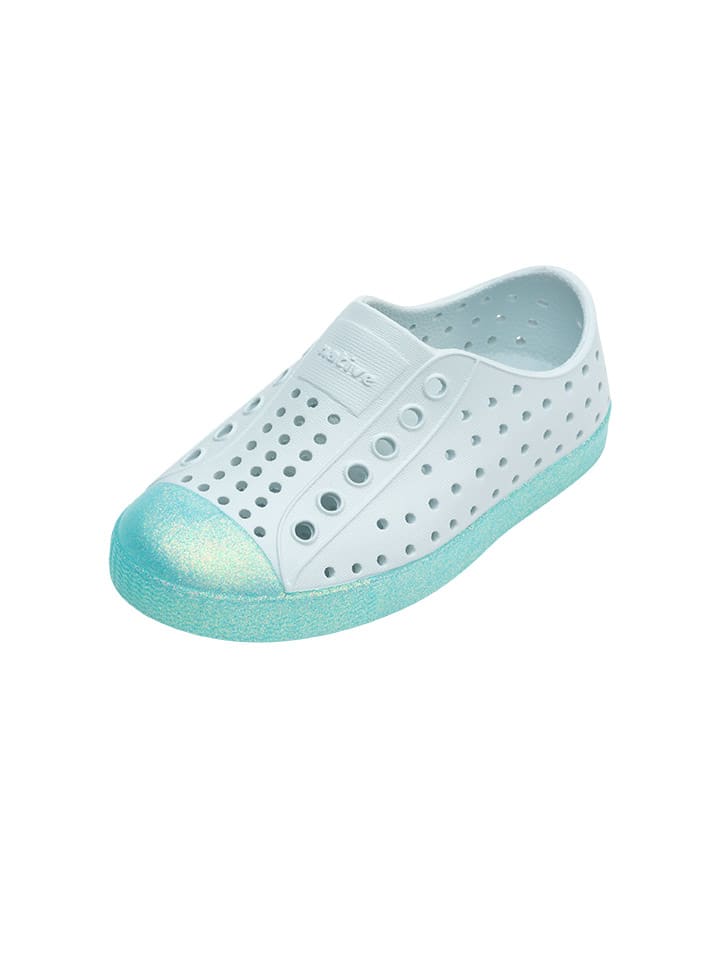 Native Slipper in Türkis/ Weiß günstig kaufen