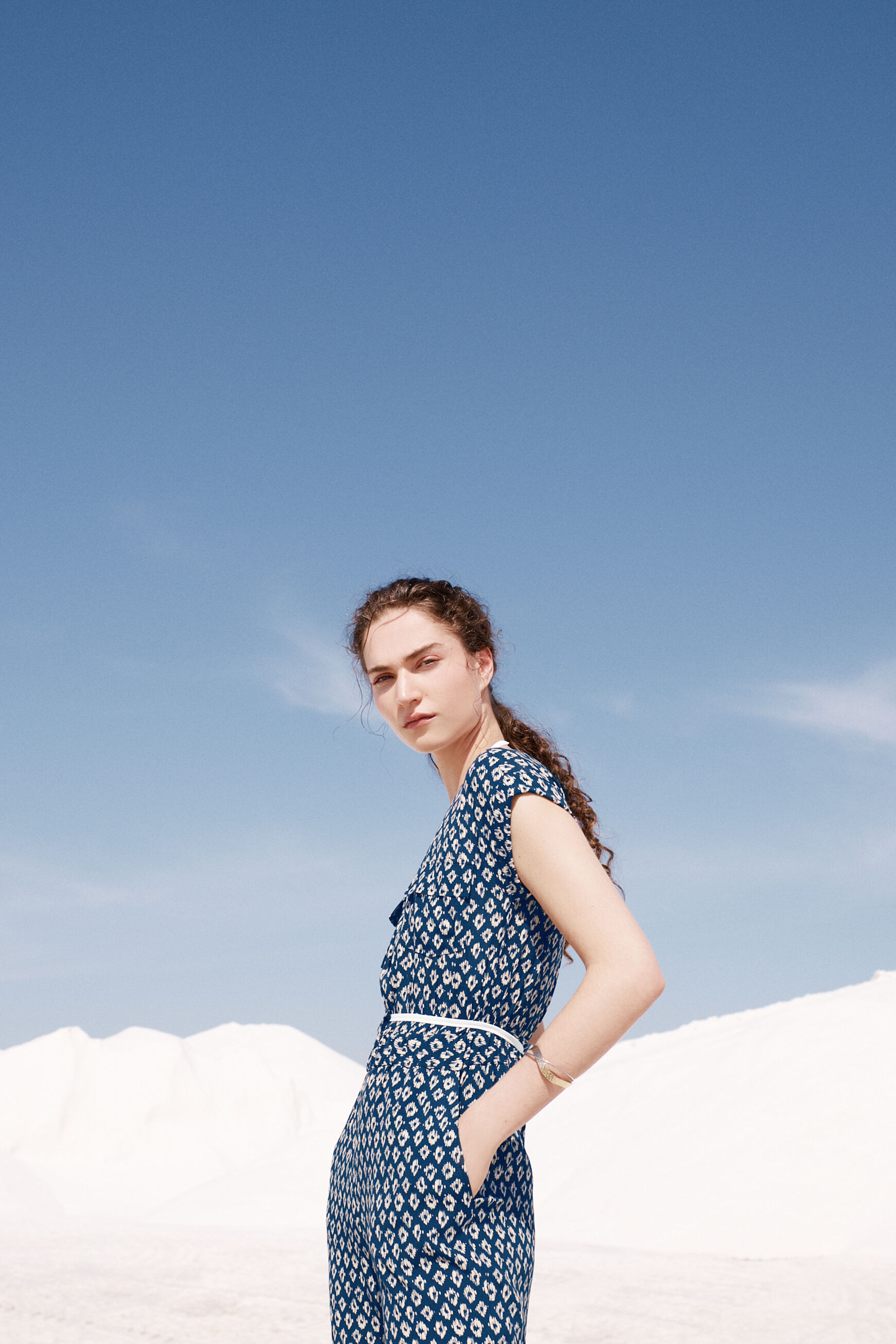combinaison rina bleu marine femme