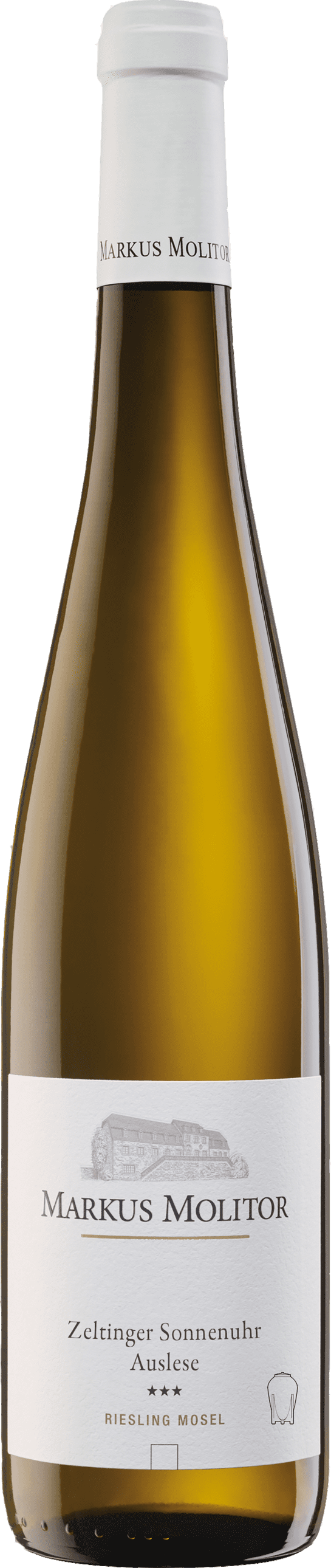 Markus Molitor: Riesling Zeltinger Sonnenuhr Auslese *** Weiße Kapsel (Amphore) 2022