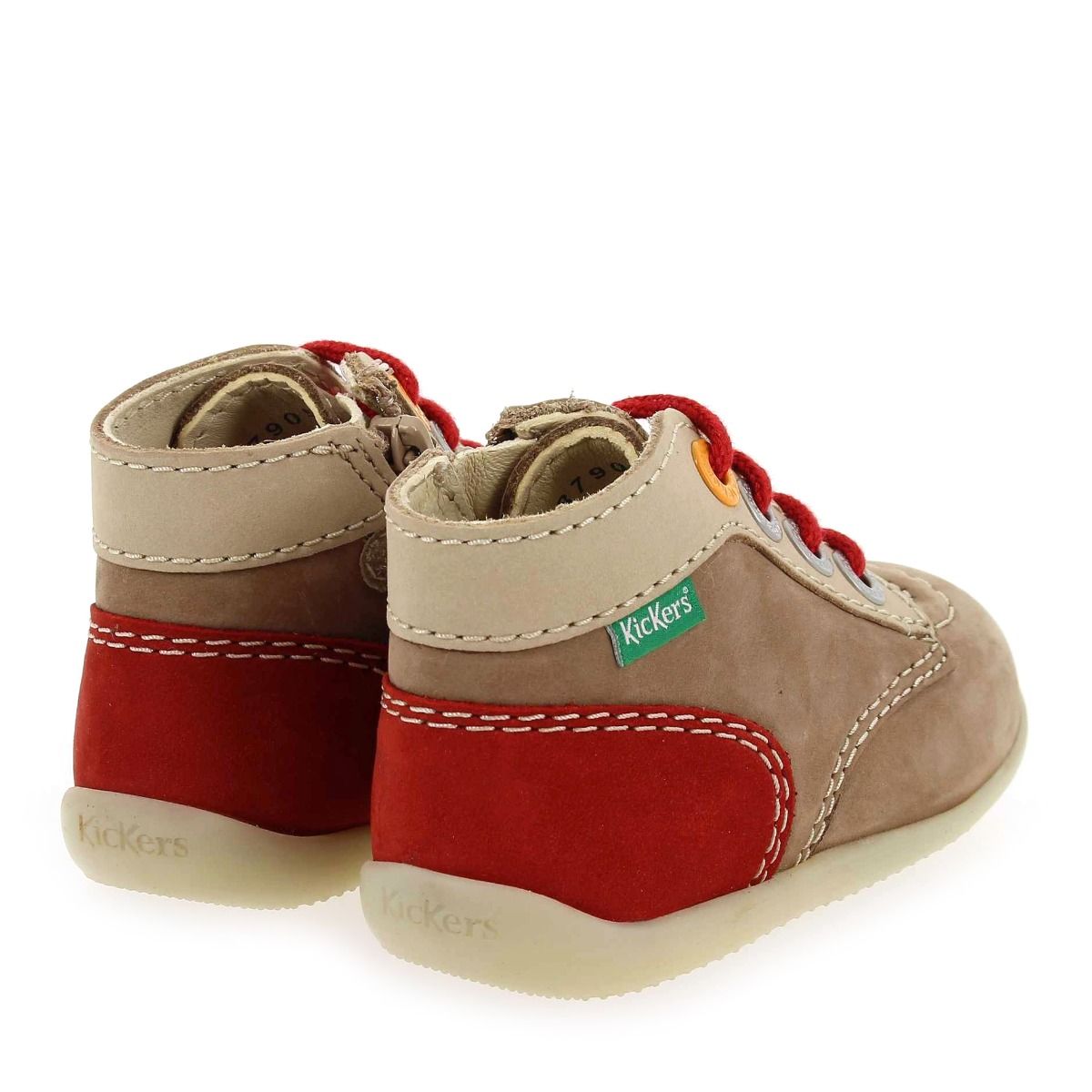 Kickers  BONZIP-2 G E22 - beige rouge
