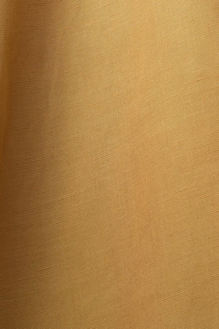 Latzkleid in Midilänge, Leinen-Mix