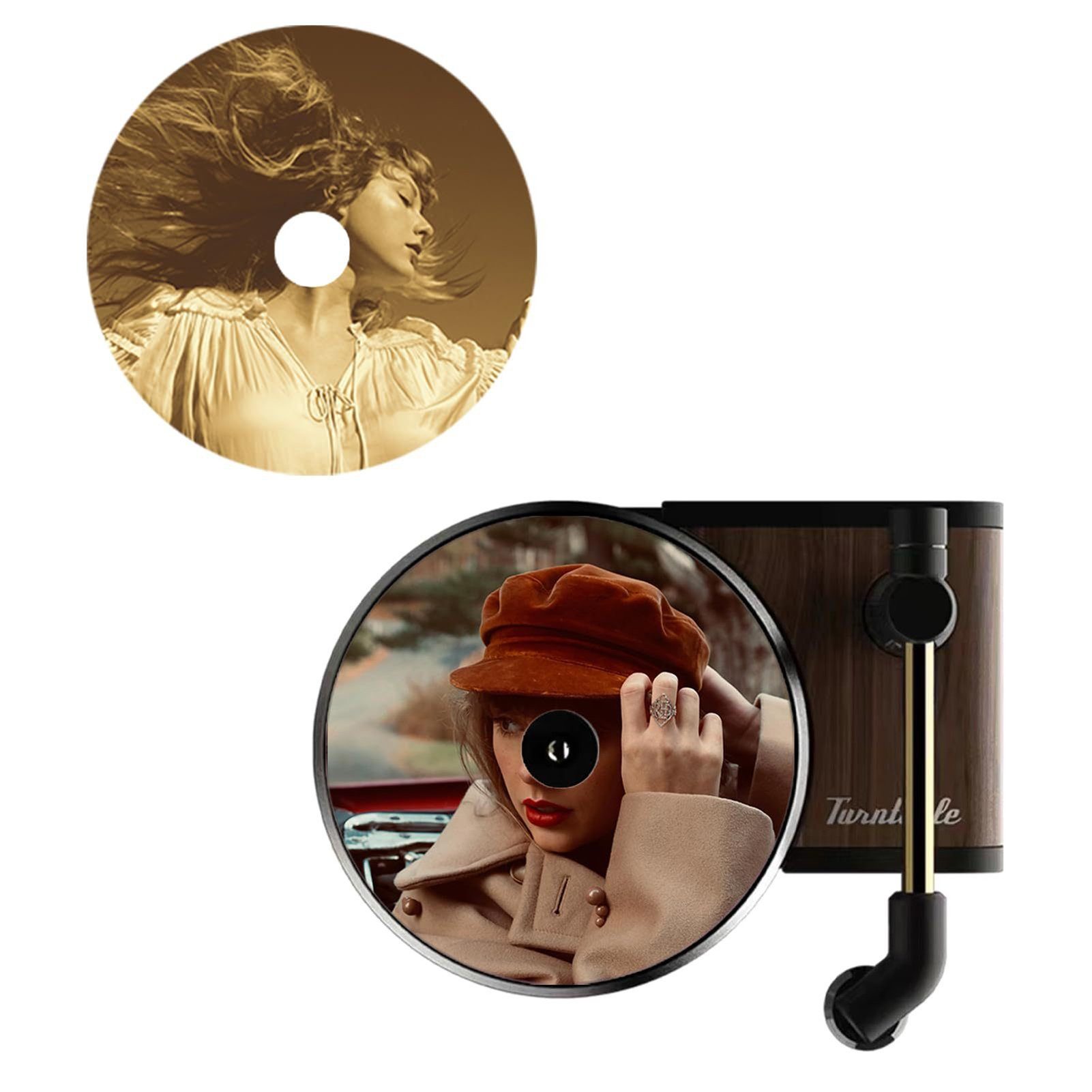 farfi Luftreiniger 12Pcs Auto-Lufterfrischer Fragrance Singer Compact Disc Air Vent Mount, Taylor Swift