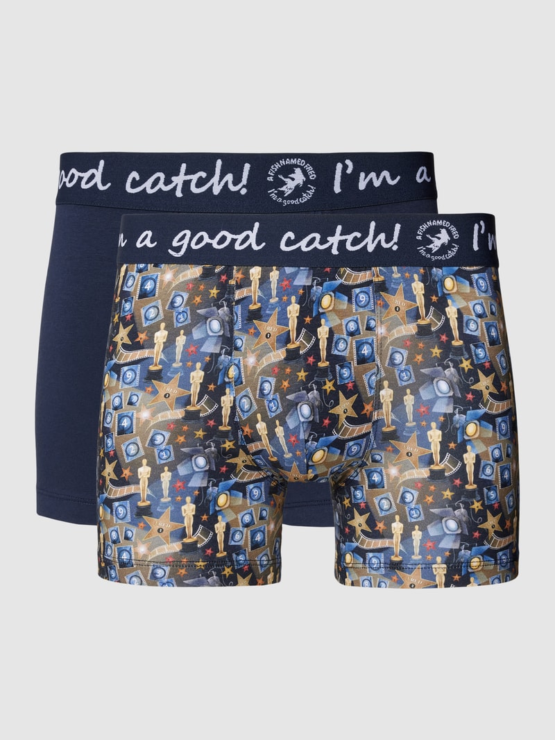 Boxershorts mit elastischem Logo-Bund in gold
