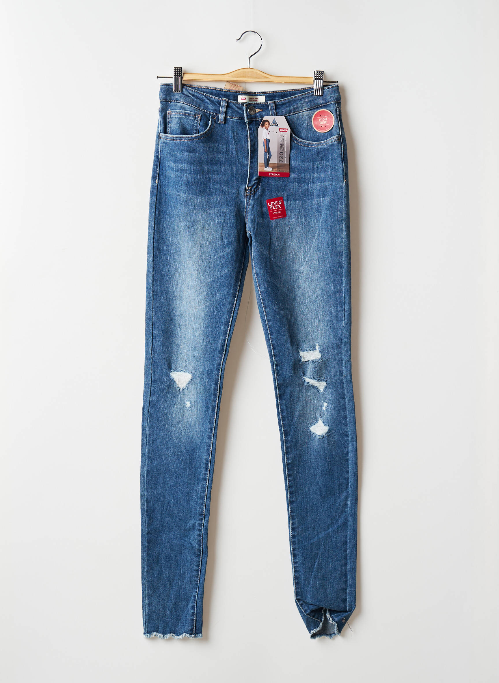 Levis Jeans Skinny Fille couleur bleu