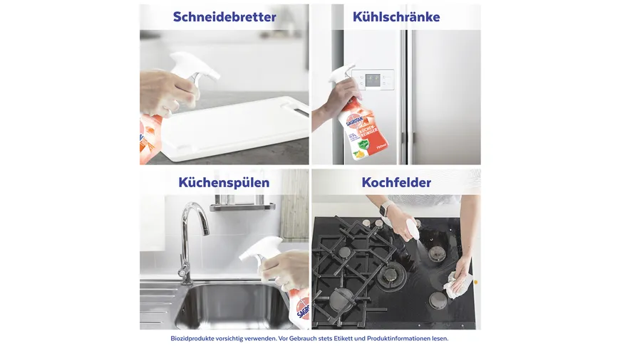 Sagrotan Küchen-Reiniger Spritzige Zitrone 750 ml