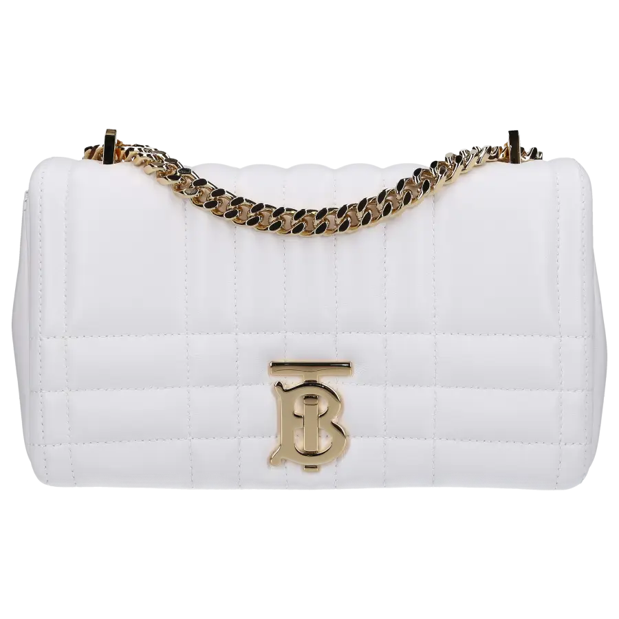 Burberry - Handtasche LOLA SMALL Kalbsleder - weiß