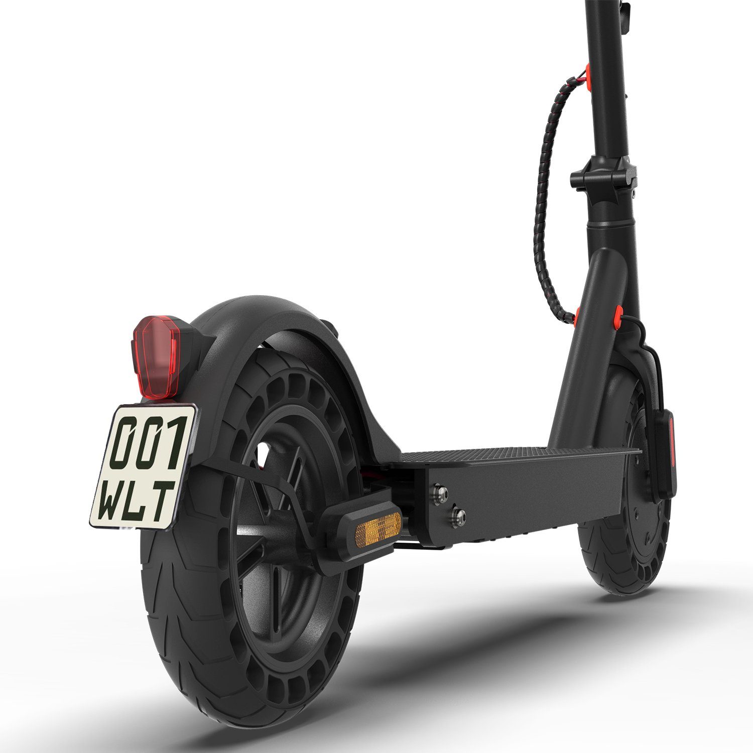 LETGOSPT E-Scooter Elektro Scooter mit Straßenzulassung ABE 10 Zoll Faltbarer E-Roller, 500,00 W, Elektroroller für Erwachsene Belastung von 120 kg, tragbarer E-Scooter