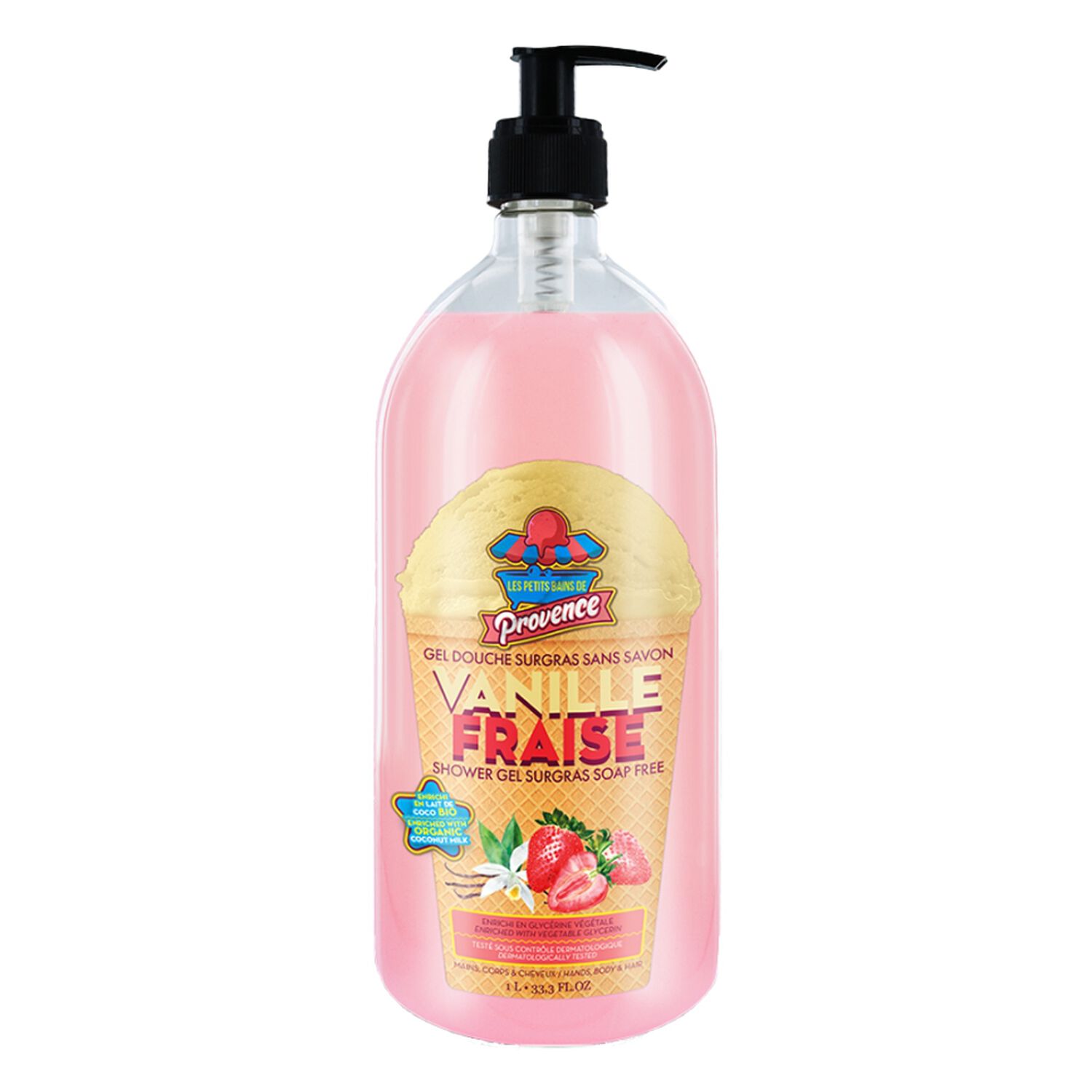 Les Petits Bains de Provence Vanille Fraise Gel Douche