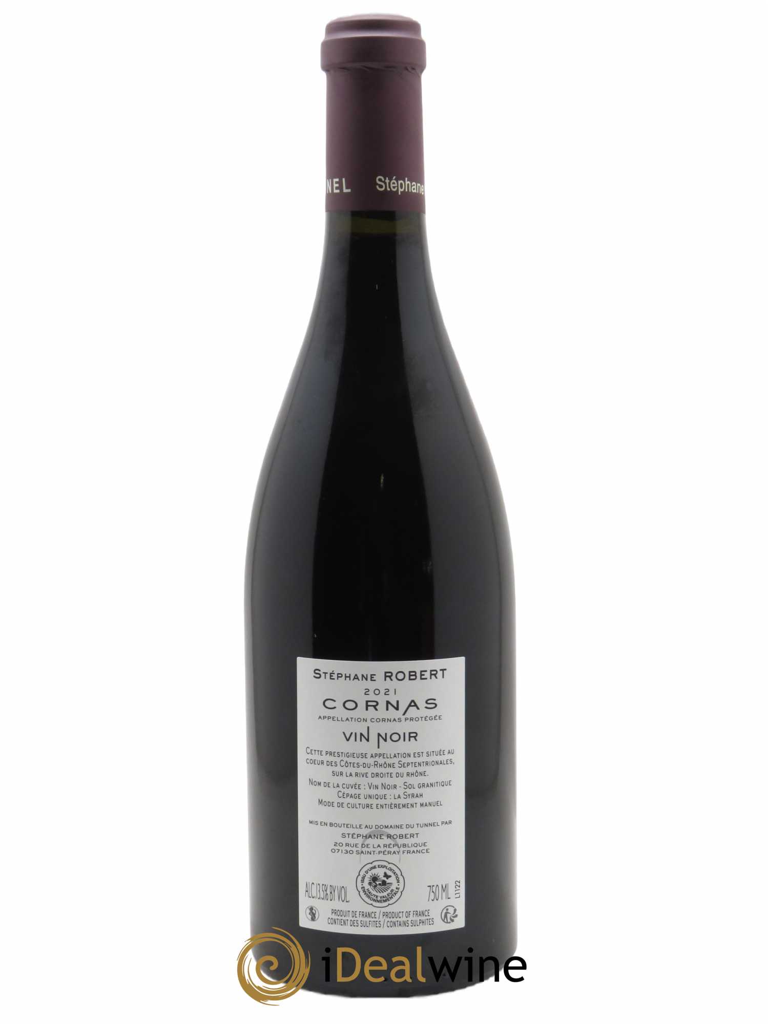 Cornas Vin Noir Tunnel (Domaine du)  2021 - Lot de 1 Bouteille