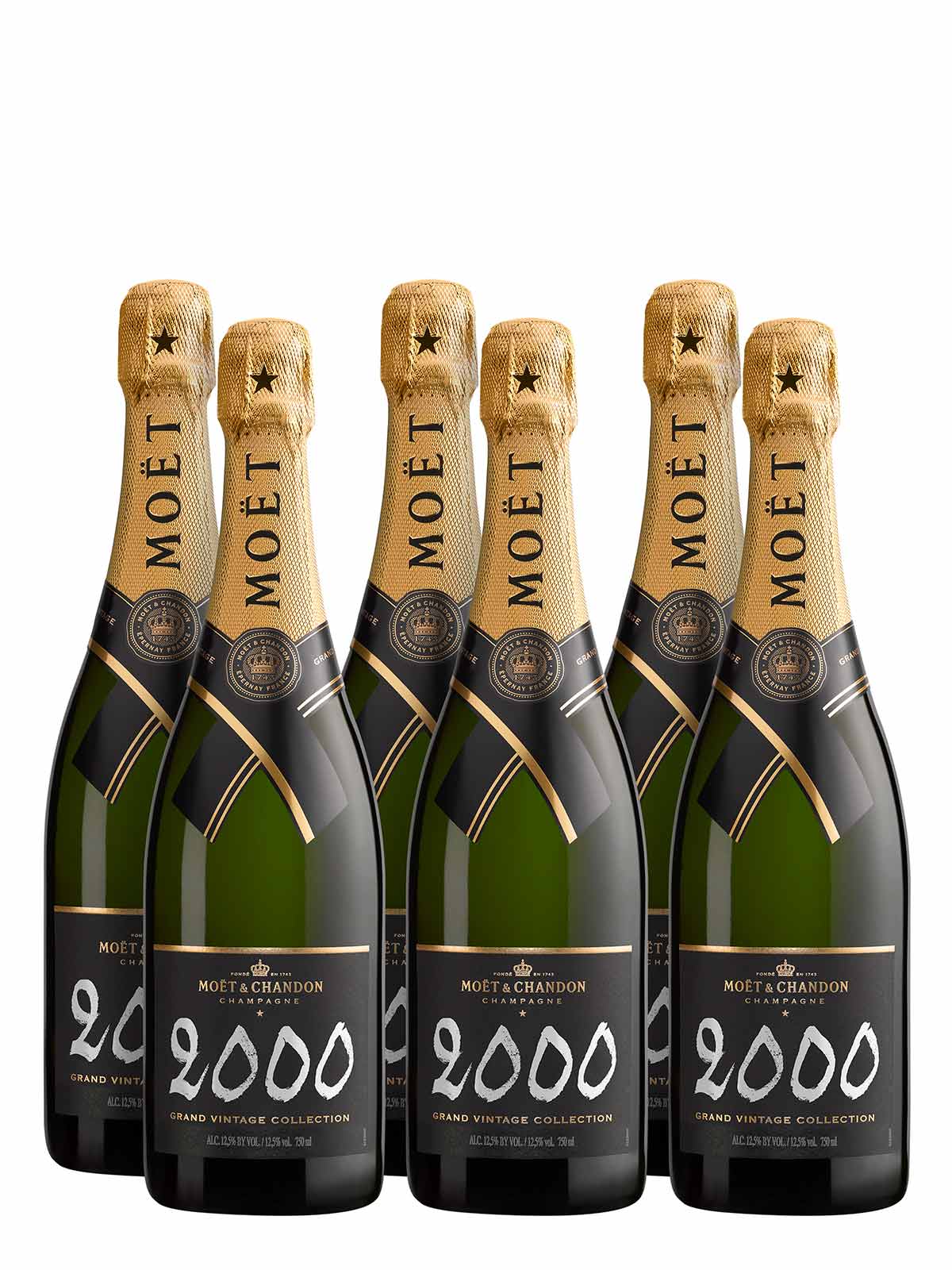 Moët & Chandon Grand Vintage Kollektion 2000 Kiste mit 6 Flaschen