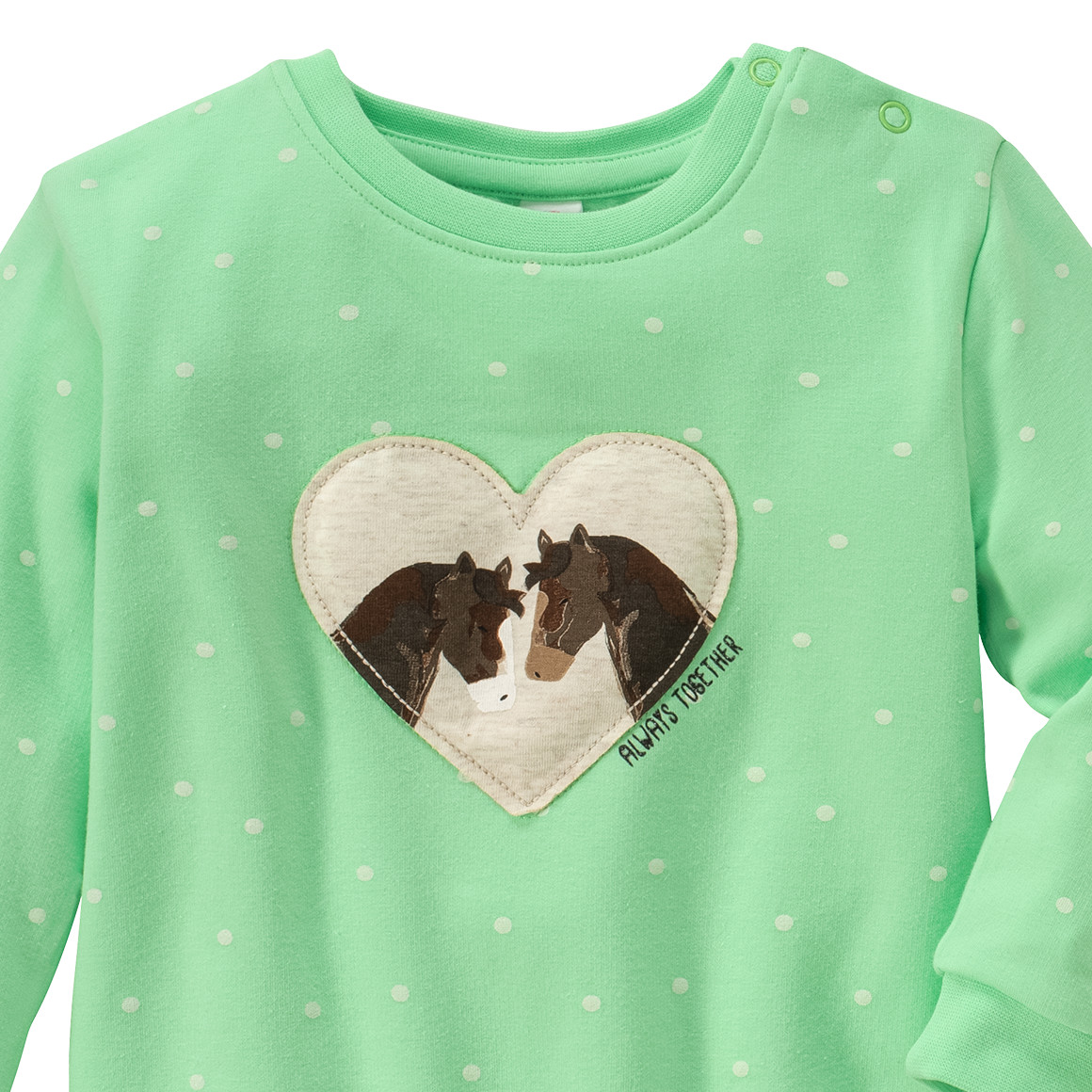 Baby Sweatshirt mit Pferde-Applikation