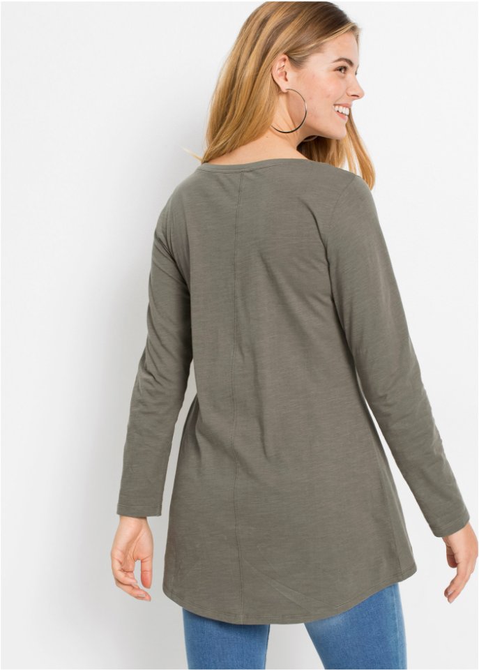 Langarmshirt mit Rundhalsausschnitt