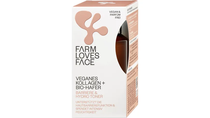 Farm loves Face Toner mit veganem Kollagen + Bio-Hafer 100 ml