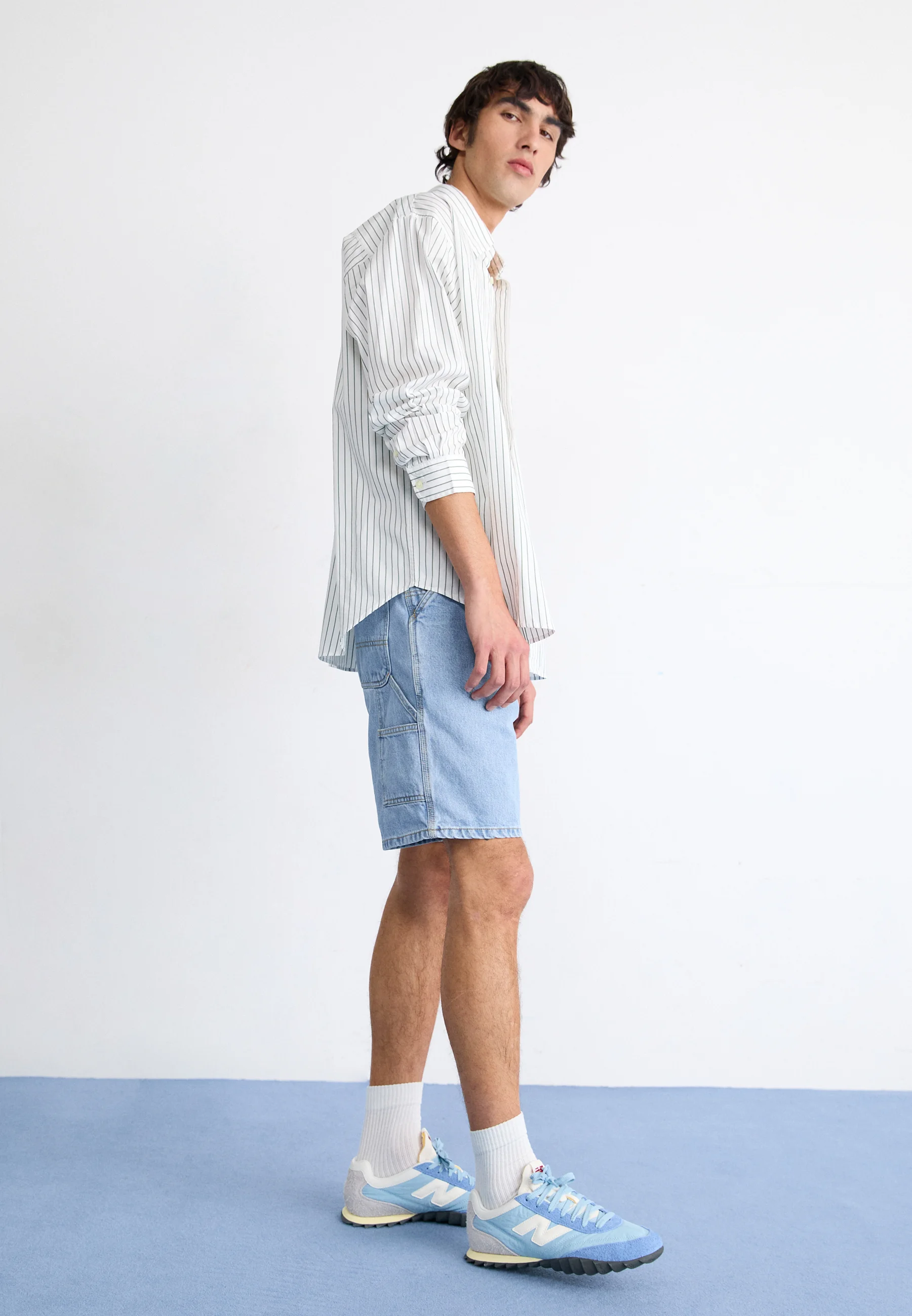 Carhartt WIP SINGLE KNEE - Pantalones cortos vaqueros