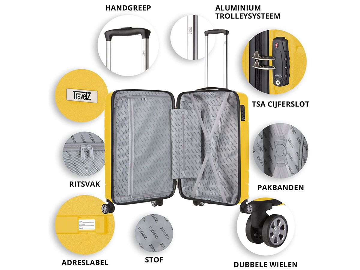 TravelZ Big Bars TSA Handgepäckkoffer