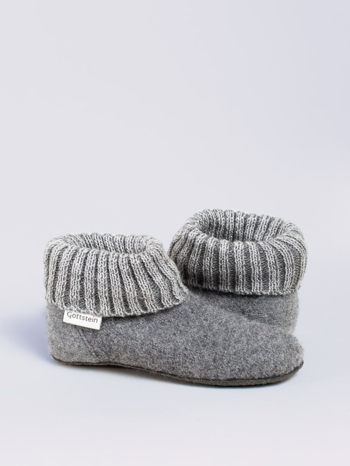 Gottstein Hausschuh Alpine Boot FE in grau günstig kaufen