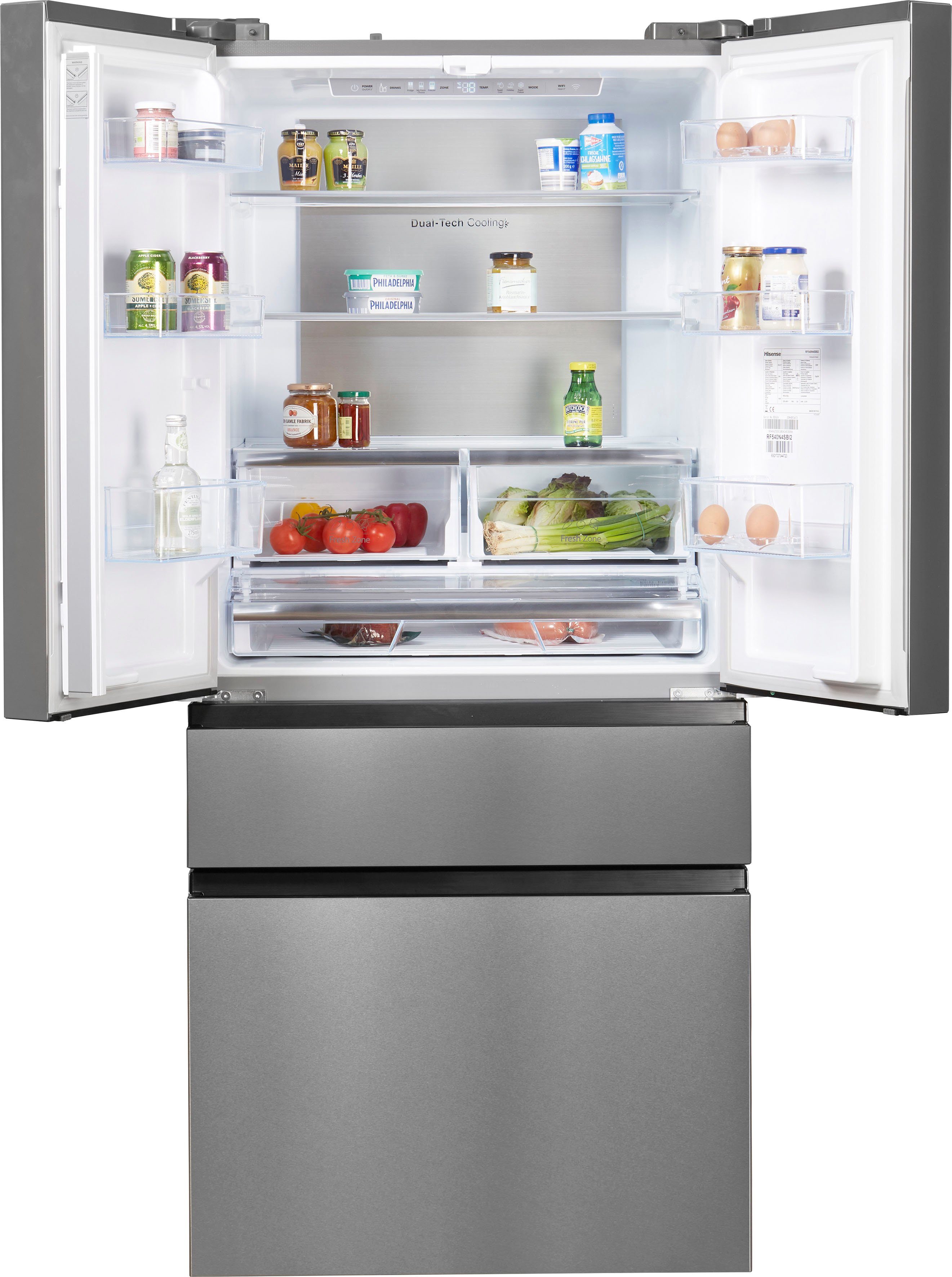 Hisense French Door RF540 RF540N4SBI2, 181,7 cm hoch, 79,4 cm breit