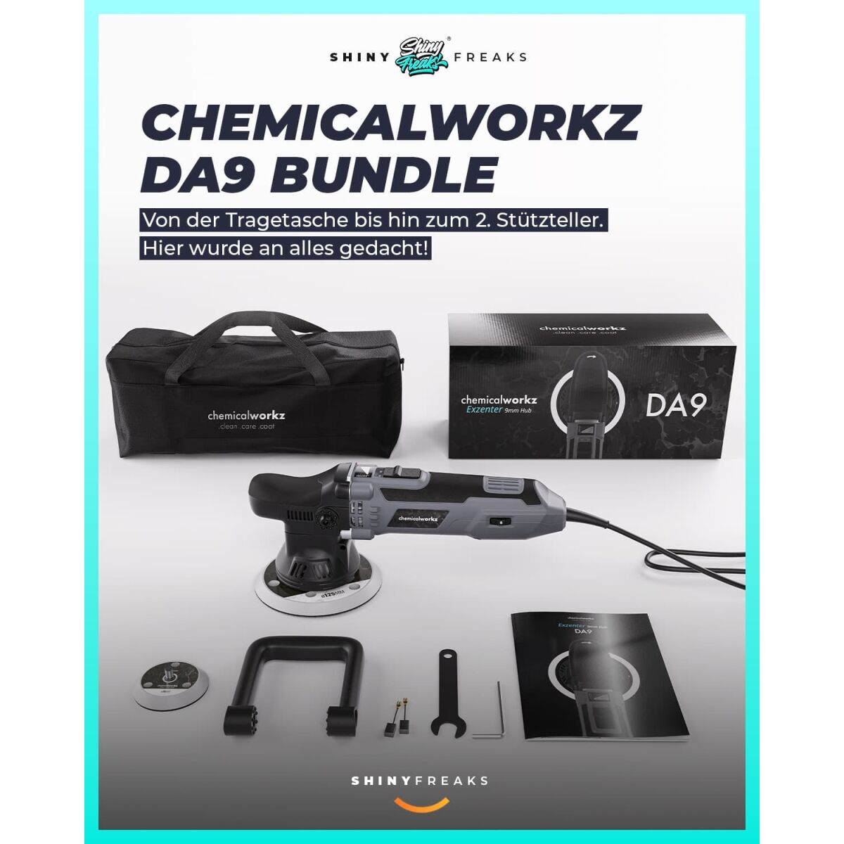 chemicalworkz DA9 Poliermaschinen Set mit Sonax Polituren
