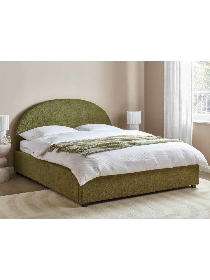Beliani Doppelbett VAUCLUSE in Grün - (W) 174 x (H) 112 x (L) 214 cm günstig kaufen onesize