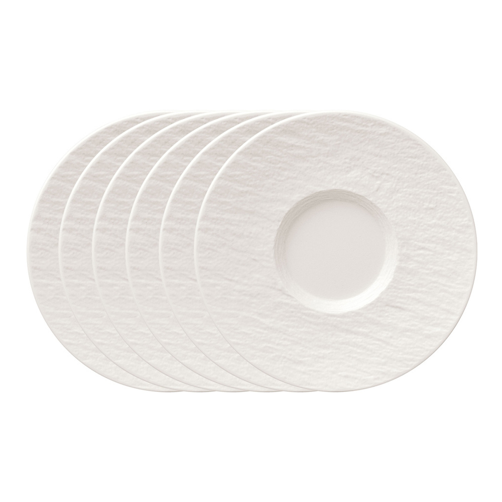 Villeroy & Boch Sous-tasse à café 6 pièces Manufacture Rock blanc Tasse