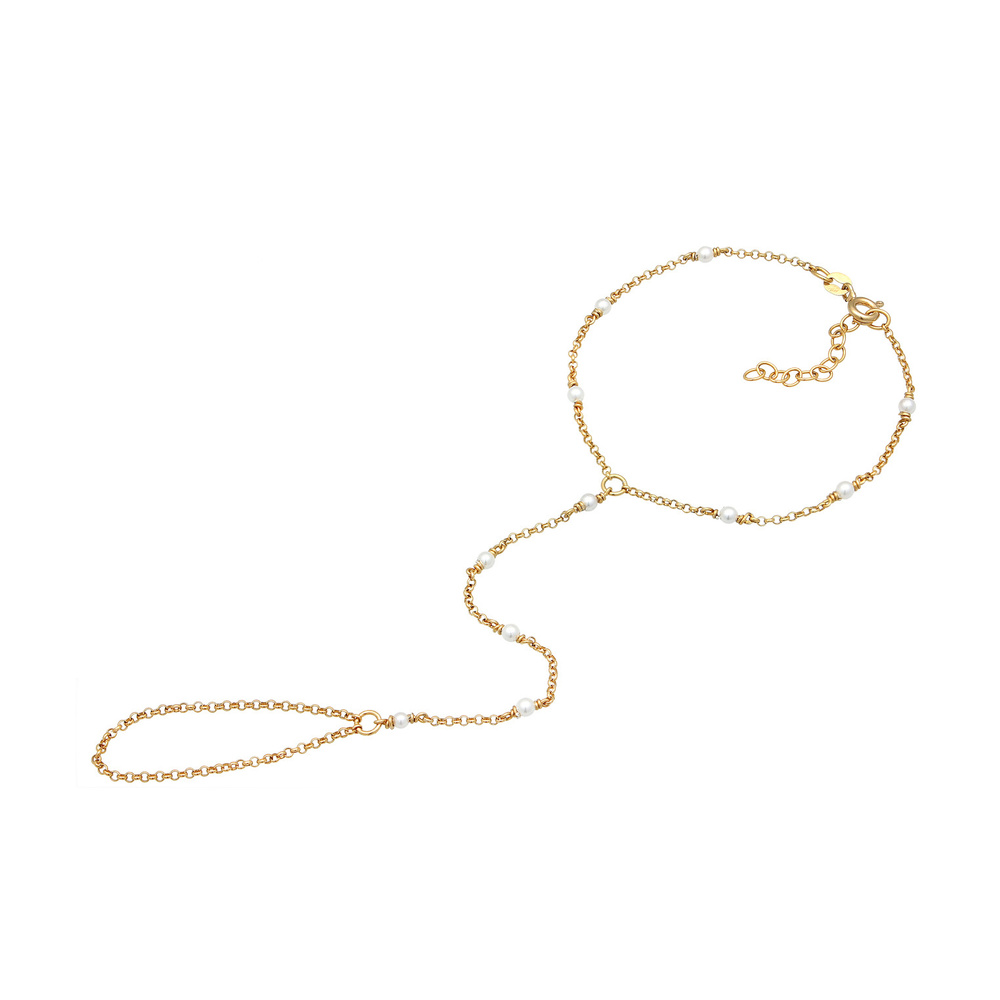 Elli Elli Bracelet Femmes Chaîne à main Trend avec perles de coquillage en argent ster Bracelet