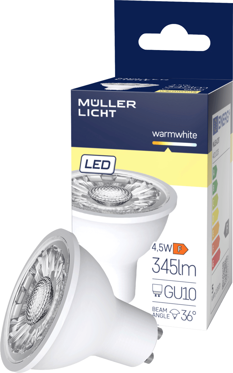 LED Reflektor GU10 4,5W 345lm 36°, 1 St