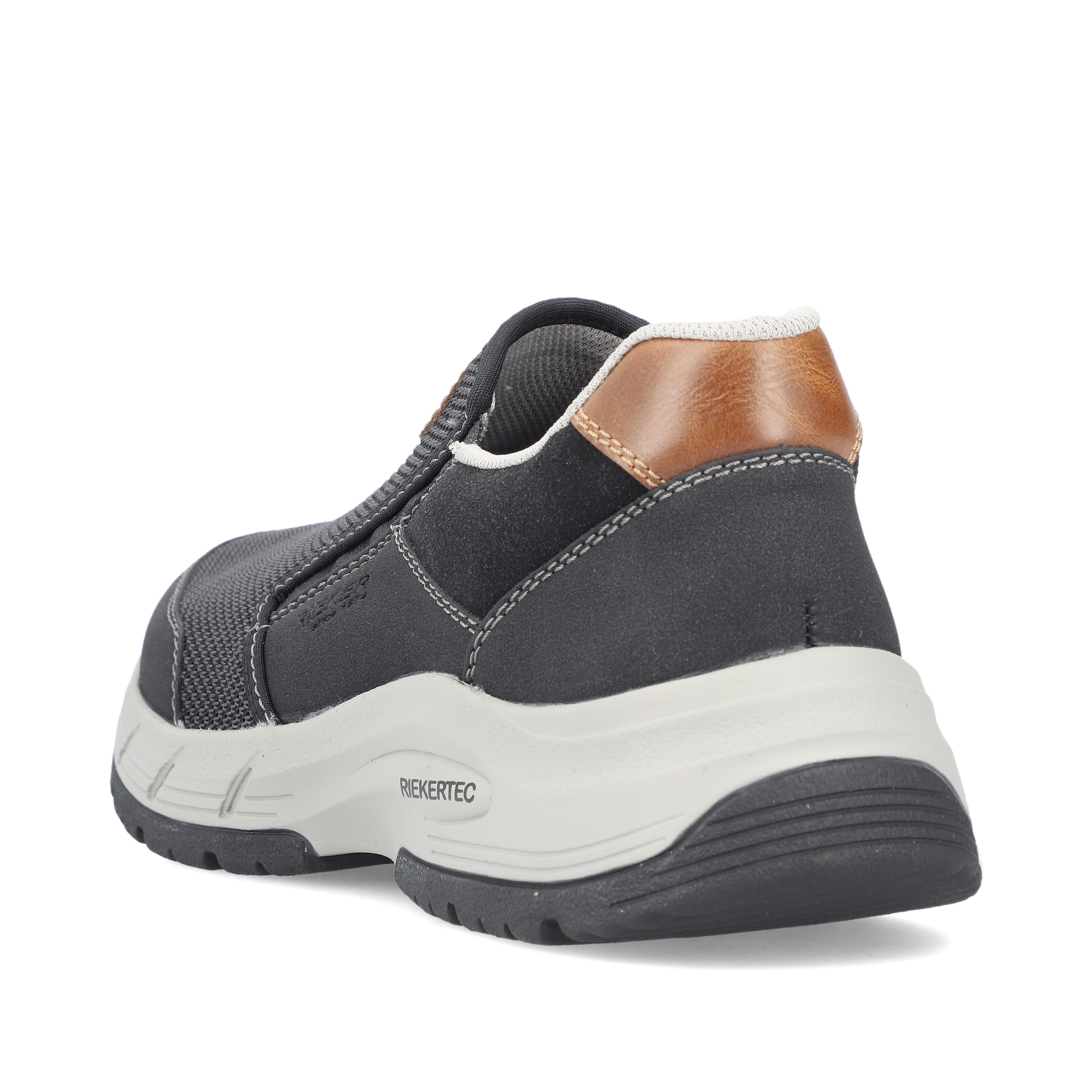 Rieker Herren Slipper asphaltgrau