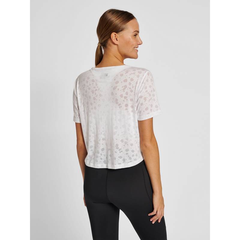 hummel hmlMT IRIS BURNOUT CROP T-SHIRT T-Shirt Damen