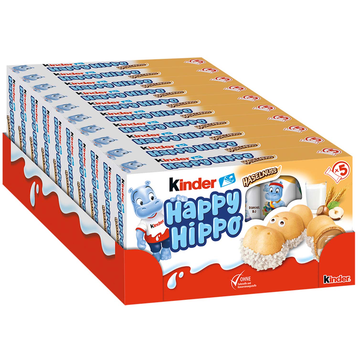 kinder Happy Hippo Haselnuss 5er