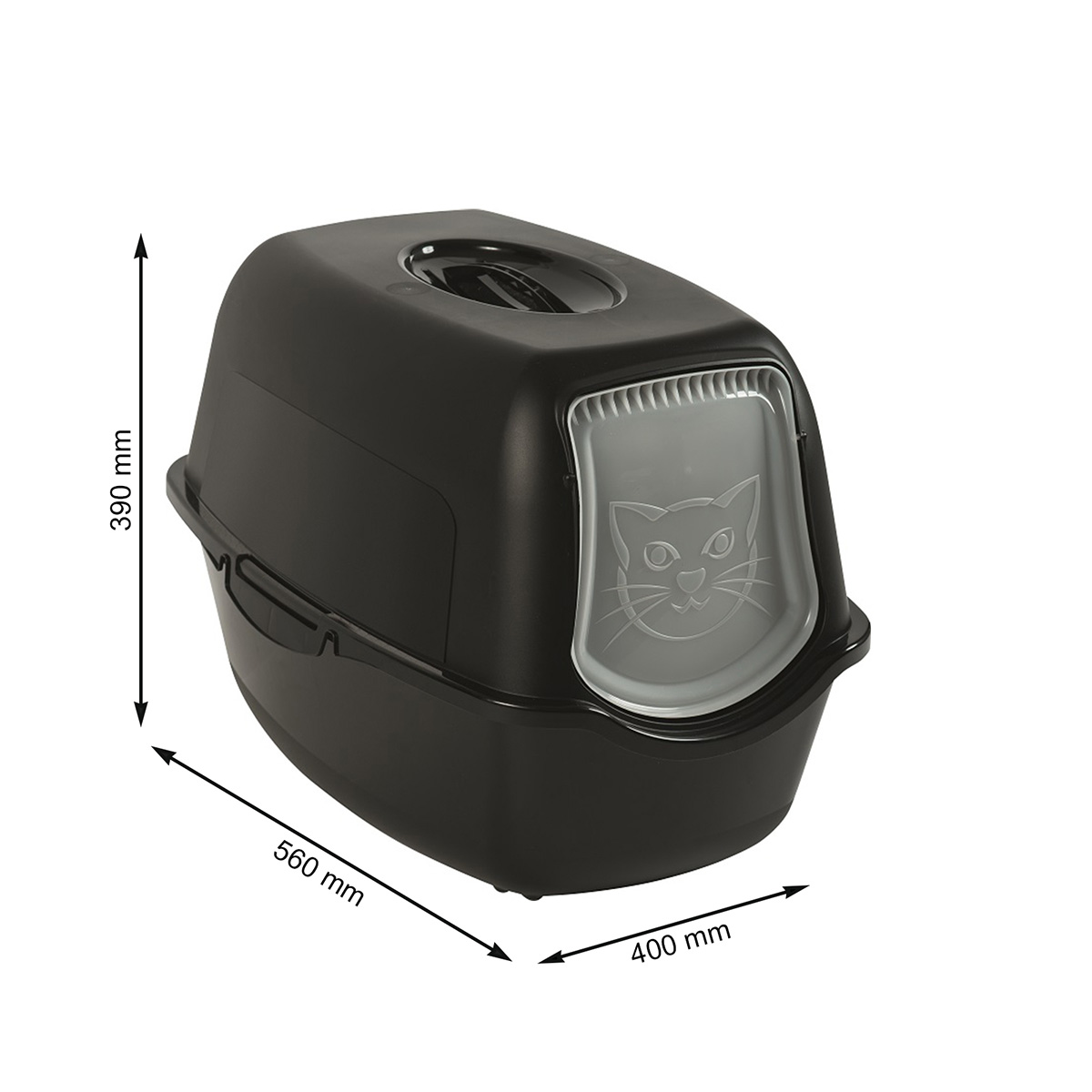 Rotho MyPet Katzentoilette Eco BAILEY schwarz kaufen