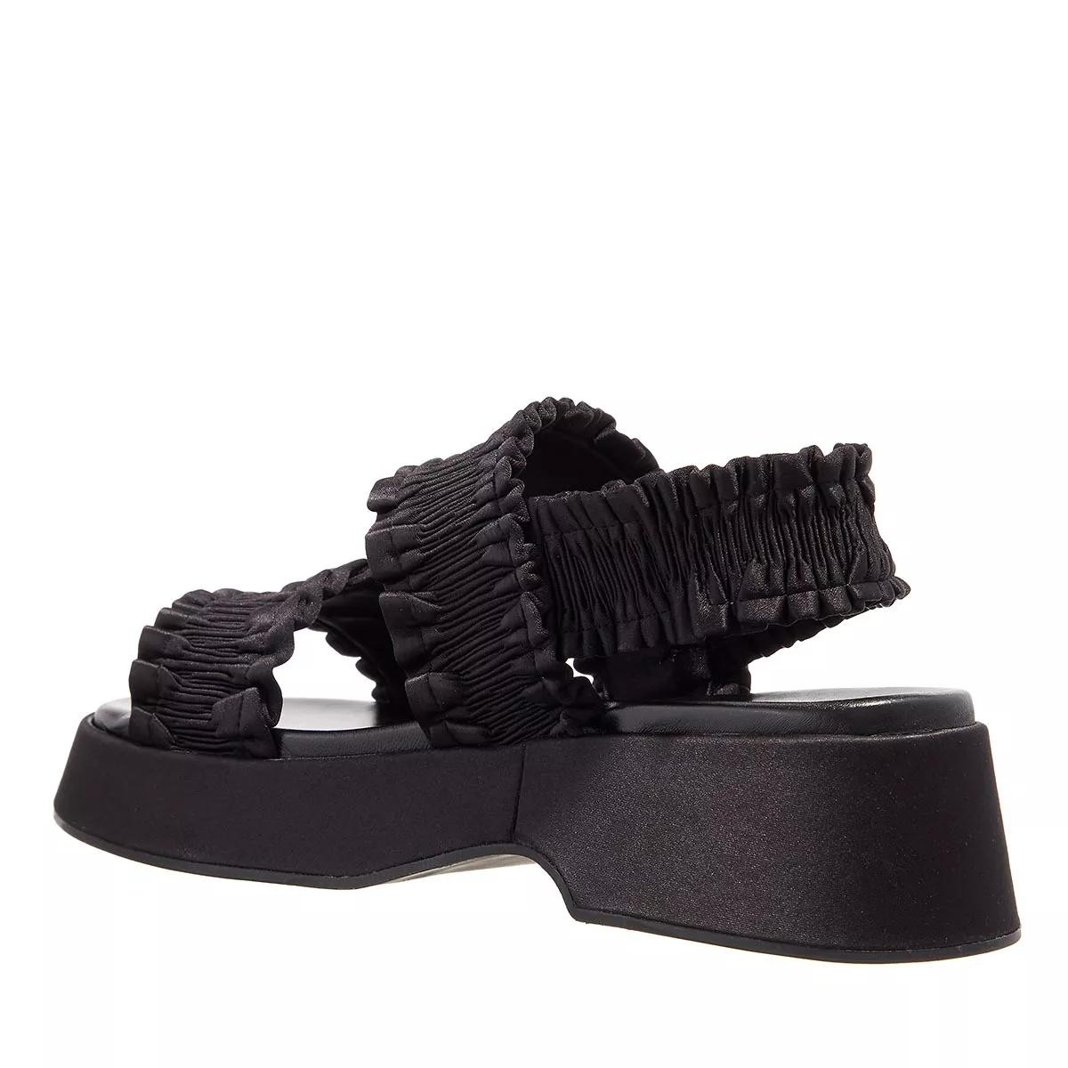 GANNI Plateau Sandalen schwarz Sandale