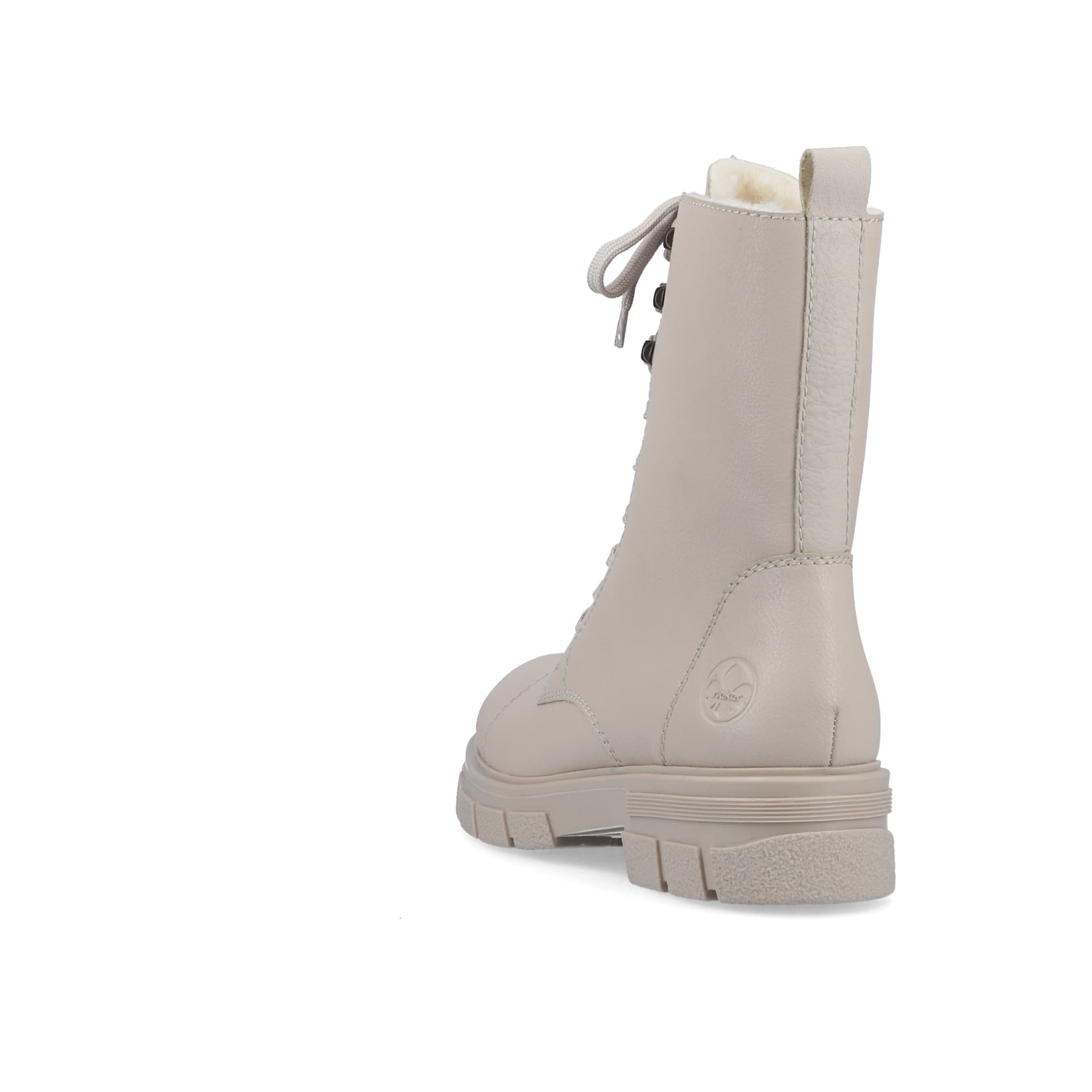 Rieker Damen Schnürstiefel hellbeige