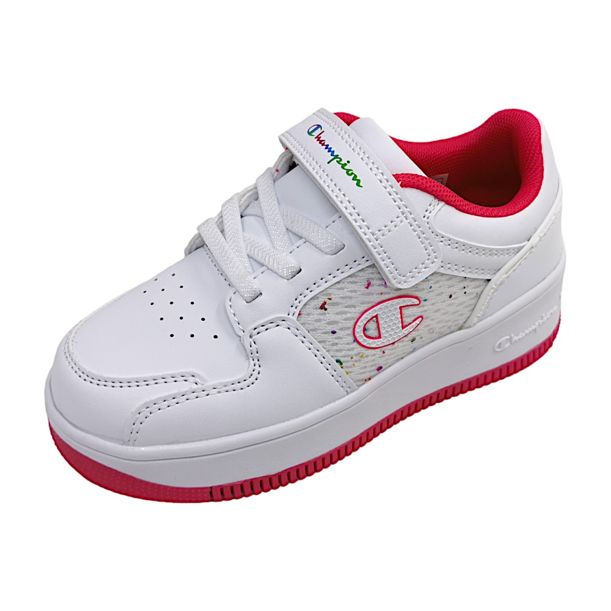 Champion REBOUND PLATFORM ABSTRACT S32851-CHA-WW010 Weiß WW010 WHT/ FUCSIA