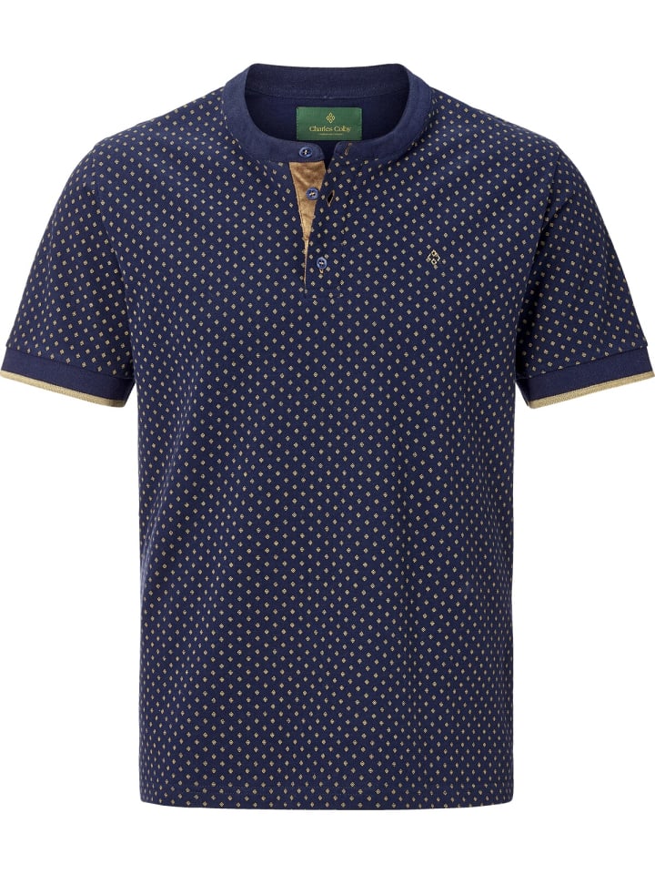 Charles Colby T-Shirt DUKE COLIN in dunkelblau günstig kaufen 4XL