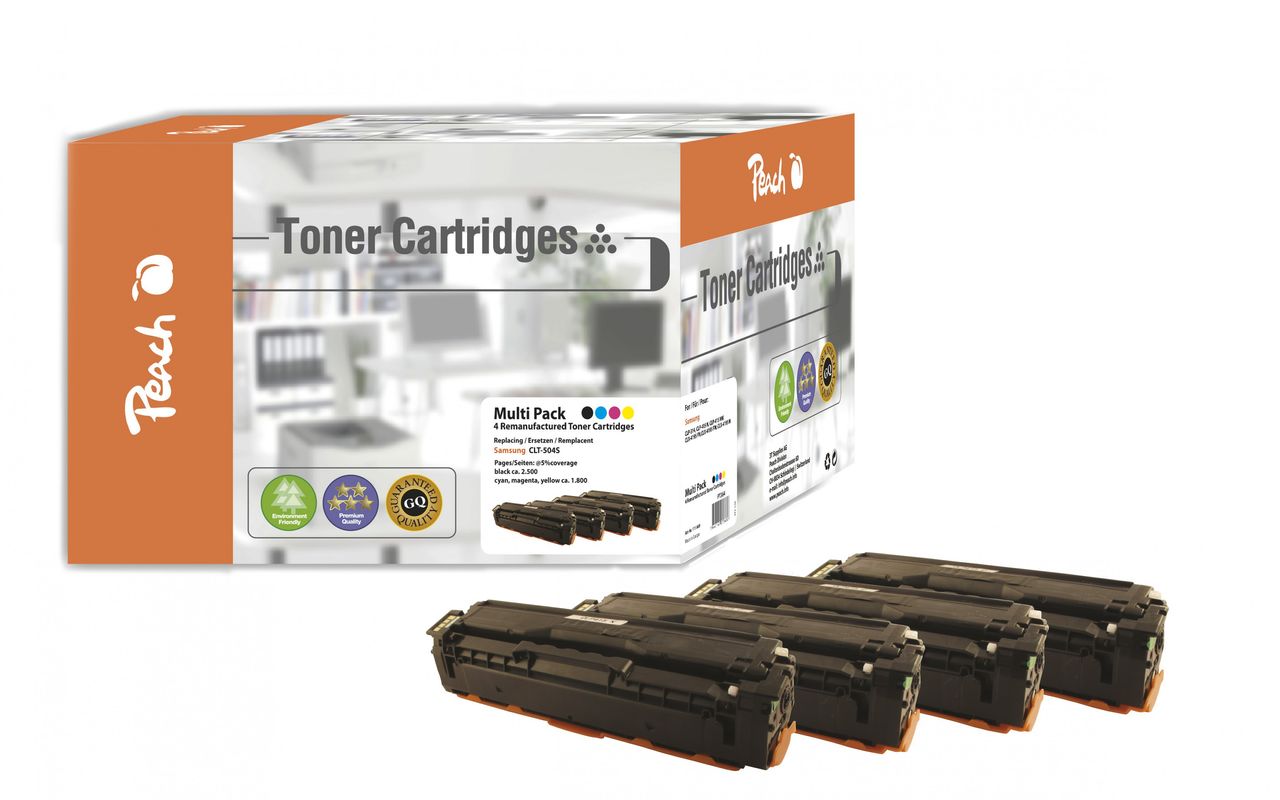 Peach Spar Pack Tonermodule ersetzt Samsung CLT-P504C