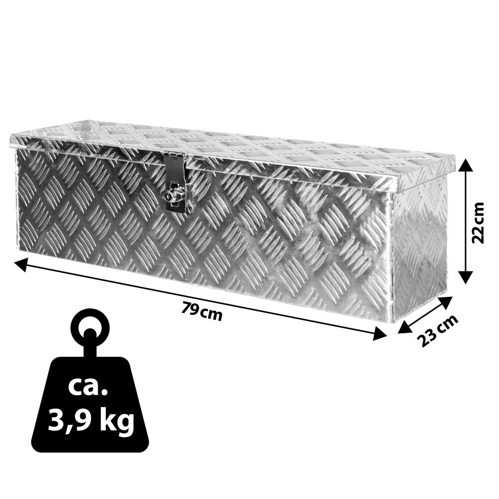 Trucky Allzweckkiste Truckbox Box Werkzeugkiste Anhängerbox Alubox Deichselbox Aluminium D035 Trucky