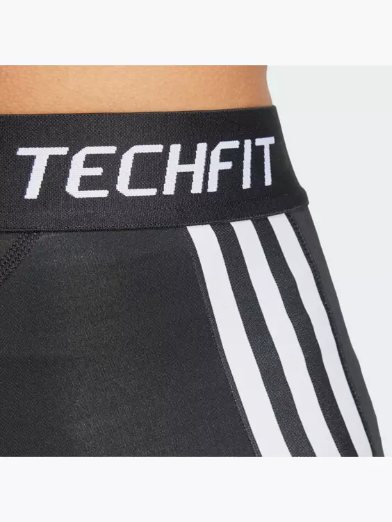 adidas TECHFIT Compression Training 3-Streifen kurze Leggings
