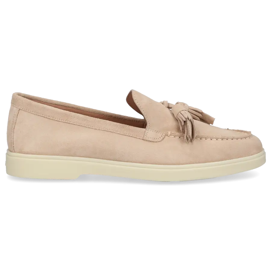 Santoni - Loafer 58744 Veloursleder - beige