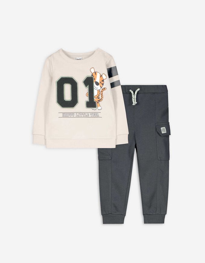 Set aus Sweatshirt und Hose - Print