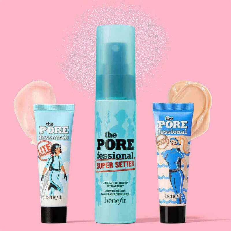 Benefit Sets & Collections Pore Minimizer Squad Kit - Mini Pore Primer & Setting Spray