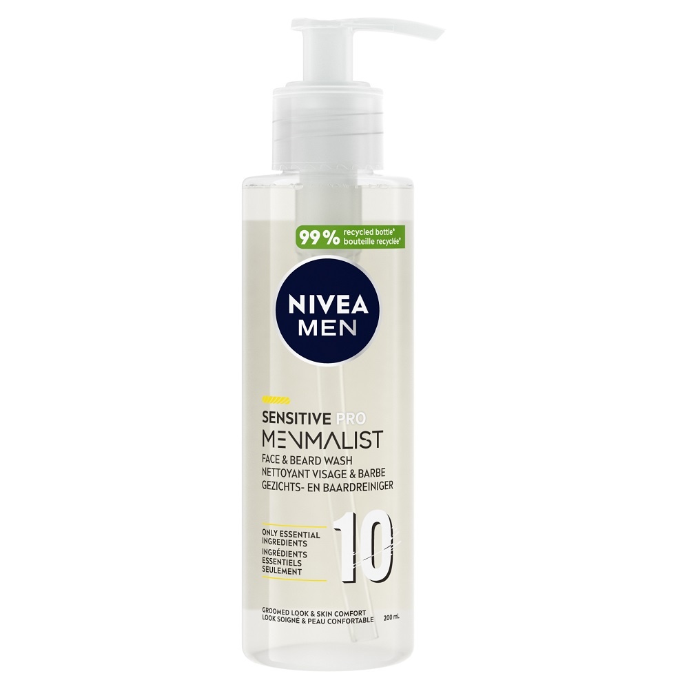 nivea SENSITIVE PRO MENMALIST - Gel nettoyantvisage pour Homme Nettoyant visage Homme Peaux Sensibles uniquement 10 ingrédients
