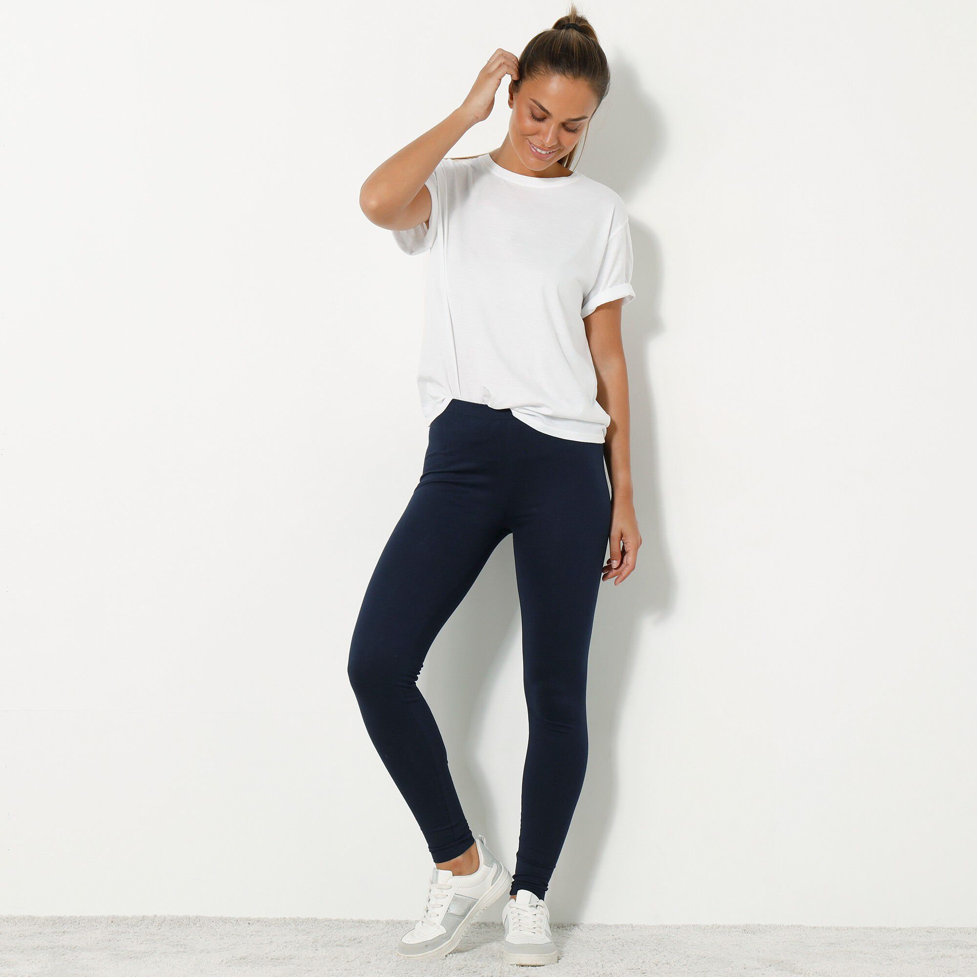 Legging uni, coton biologique