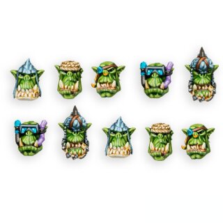 Orc Storm Riderz Heads (10)