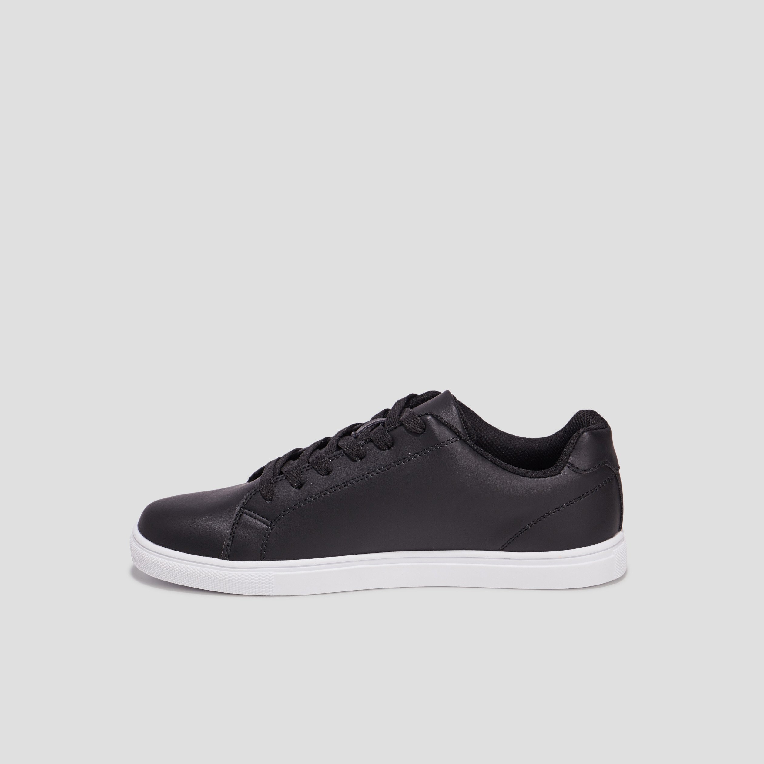 Baskets plates noir homme | La Halle