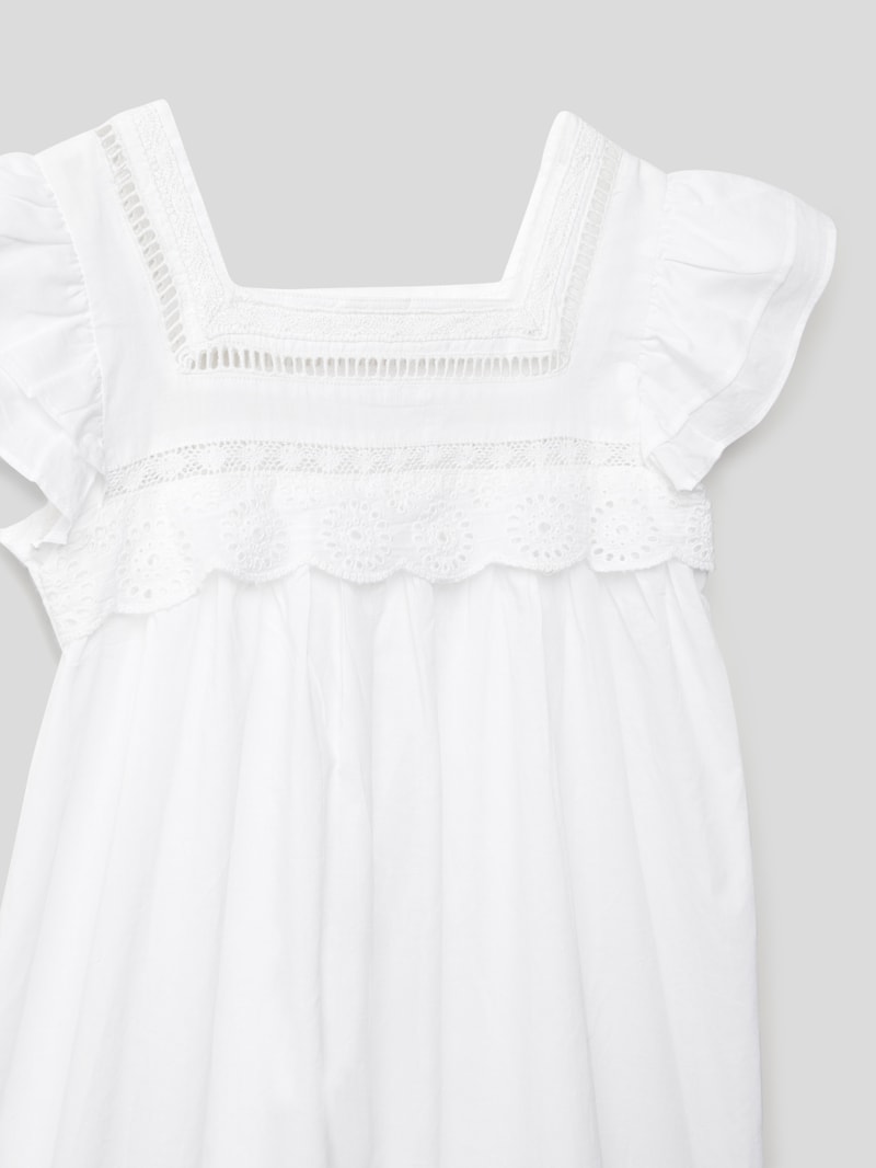 Kleid mit Häkelspitze in weiß
