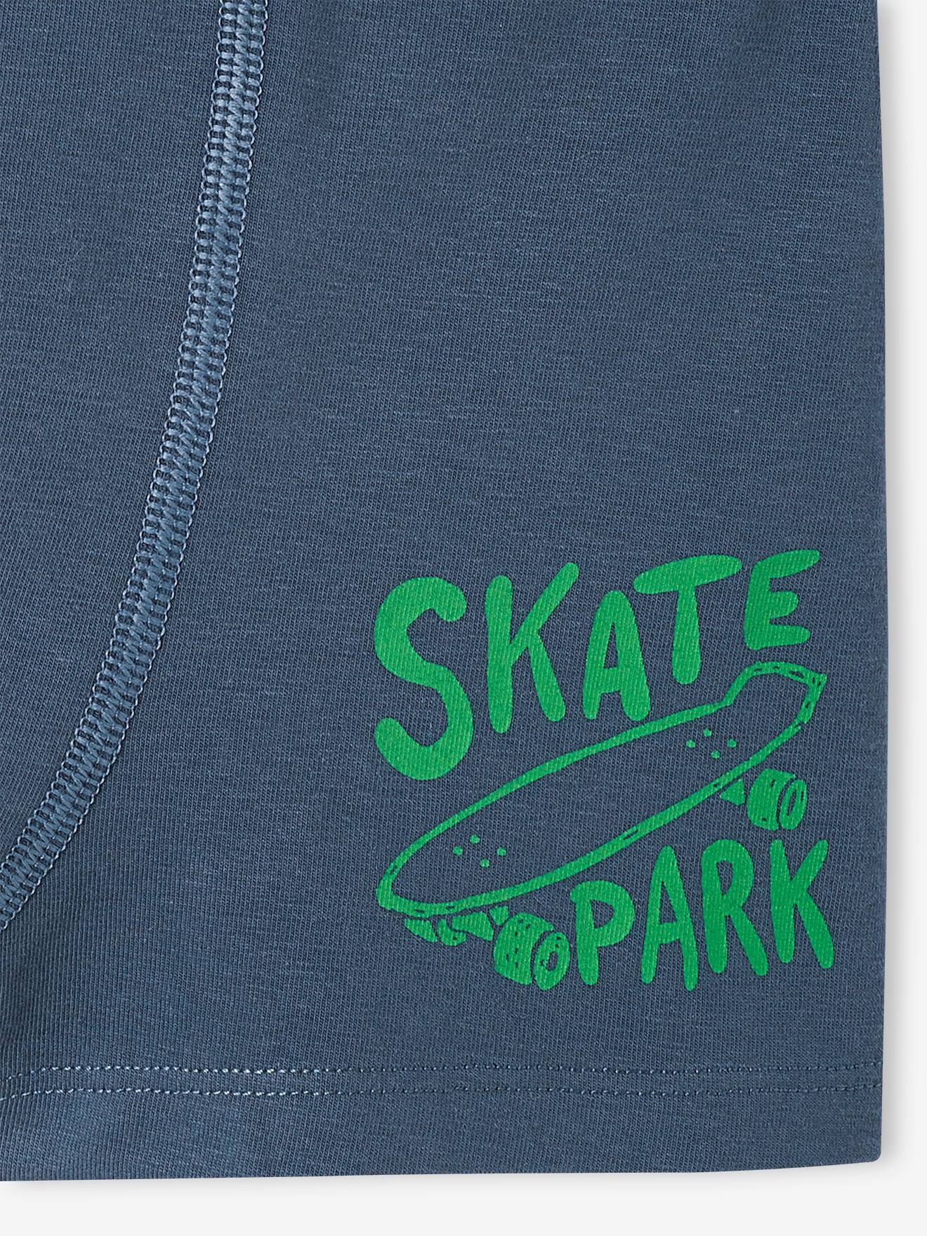 Lot de 5 boxers stretch skate garçon vert