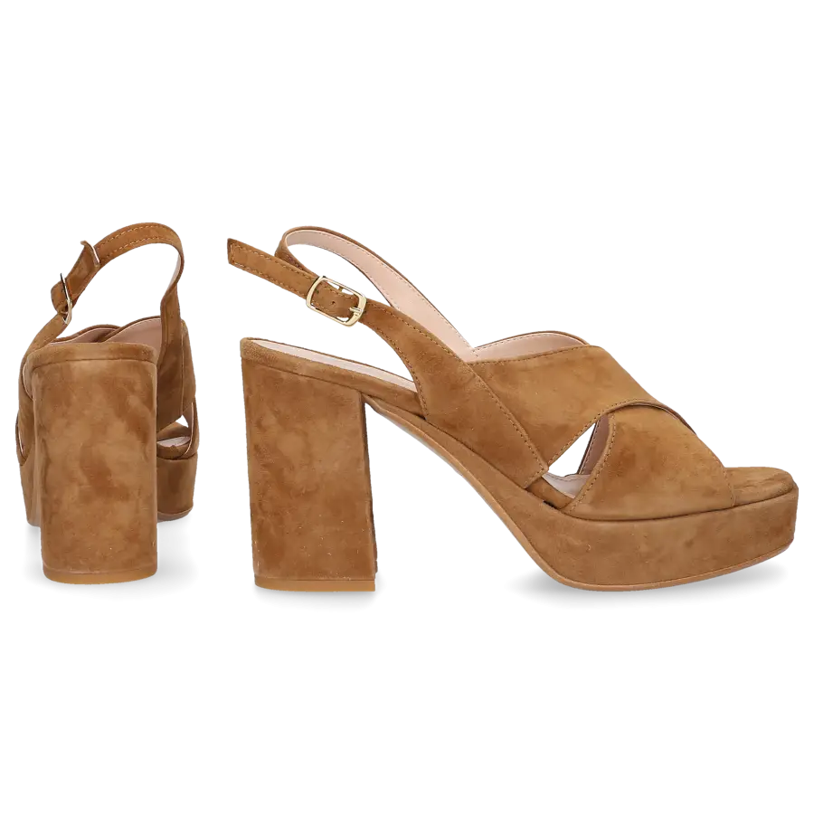 Sgamo - Sandalen 574 Veloursleder - braun