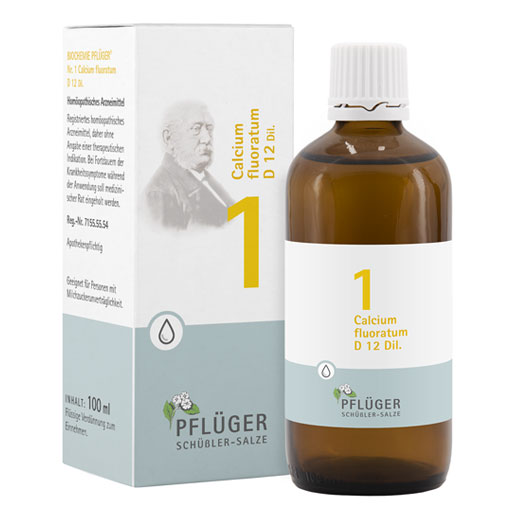 BIOCHEMIE Pflüger 1 Calcium fluoratum D 12 Tropfen  100 ml  Tropfen