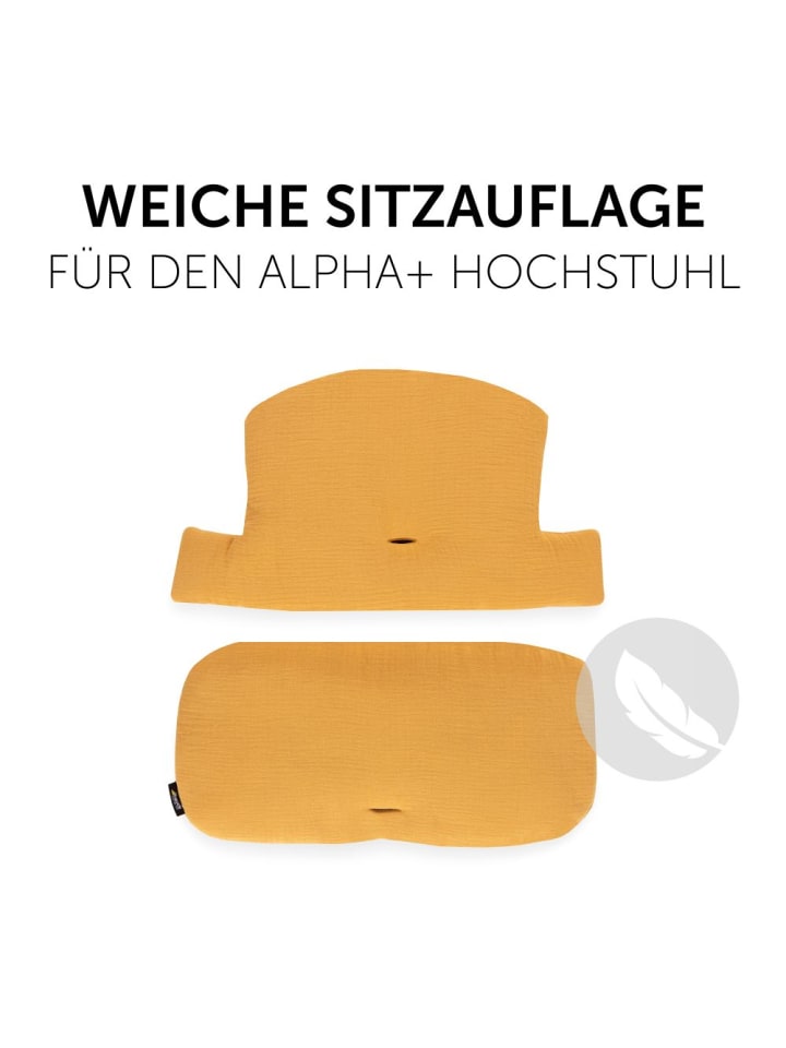 Hauck Sitzkissen / Hochstuhlauflage für Alpha Hochstuhl - in orange,gelb günstig kaufen onesize