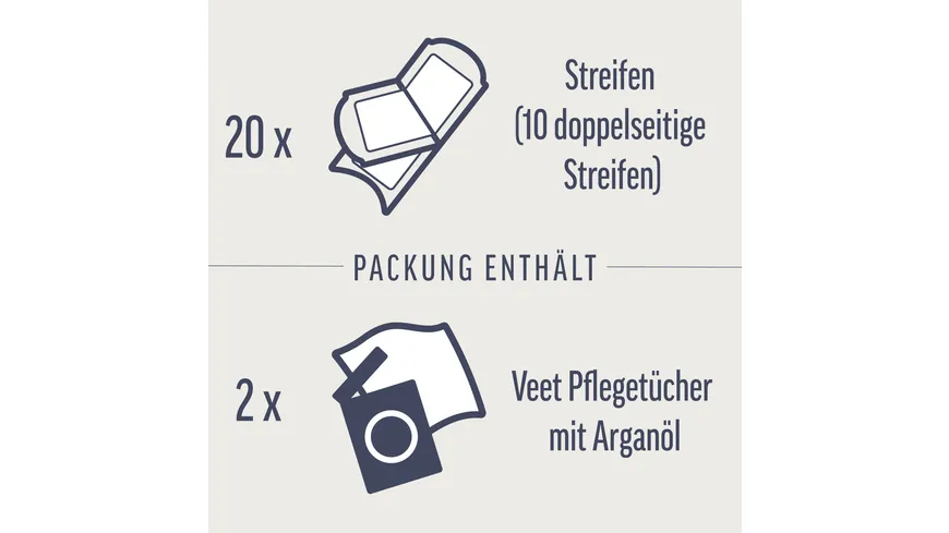 Veet Expert Kaltwachsstreifen Beine & Körper